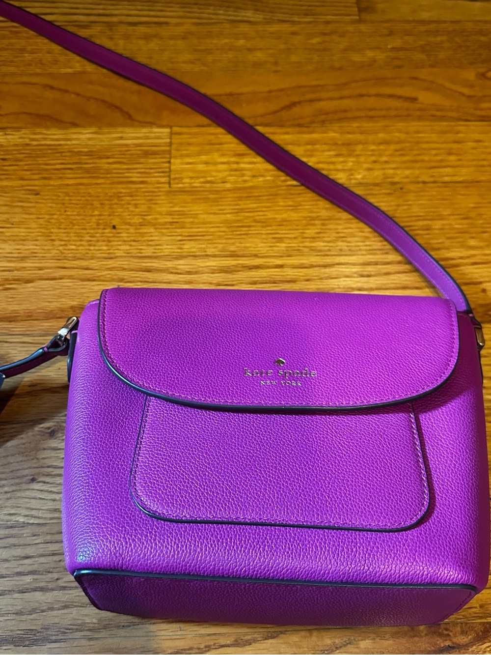 Kate Spade New York Elsie Pebbled Leather Crossbody in the color Baja Rose NEW - Picture 4 of 10